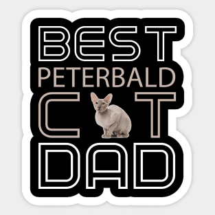 Best Peterbald Cat Dad Sticker